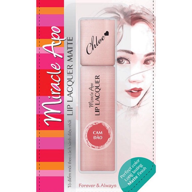 SON KEM LÌ LIP LACQUER MATTE CAM ĐÀO