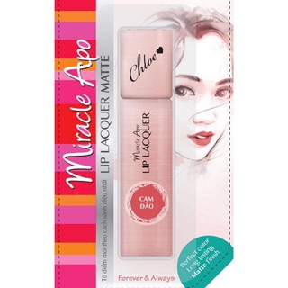 SON KEM LÌ LIP LACQUER MATTE CAM ĐÀO