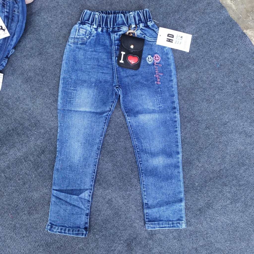 Quần jeans dài siêu xinh bé gái 10-25kg