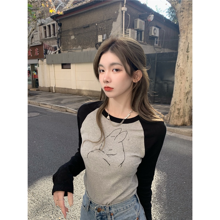 Áo Thun Lửng Tay Dài Thời Trang Dành Cho Nữ