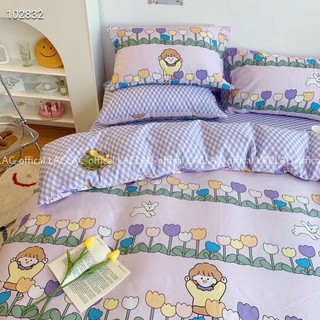 [RẺ VÔ ĐỊCH ] BỘ Chăn ga GỐI set 4 món COTTON 100%