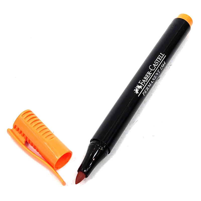 Bút Đánh Dấu Vĩnh Viễn Orange (Cam) Faber 156415 - Faber-Castell