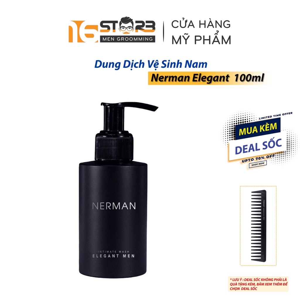 Dung dịch vệ sinh nam giới Nerman Elegant Men hương nước hoa cao cấp 100ml