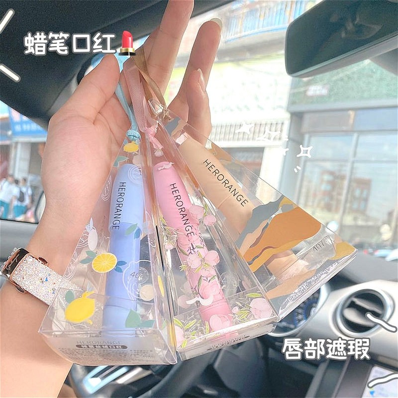 (Hàng Mới Về) Son Môi Trang Điểm Màu Mượt Lâu Trôi Chống Nước Không Phai Tiện Dụng