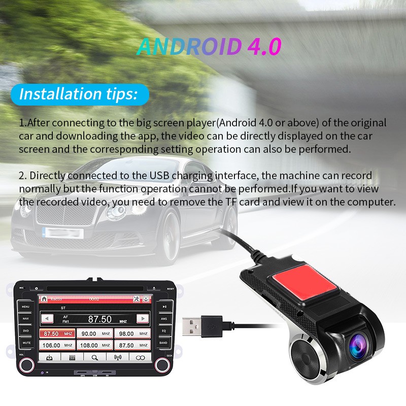 Máy Quay Hành Trình Cho Xe Hơi Hỗ Trợ Quay Đêm 1080P | BigBuy360 - bigbuy360.vn