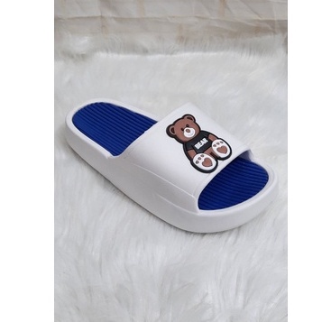 Dép đế bánh mì hình gấu, dép quai ngang nam nữ siêu hot