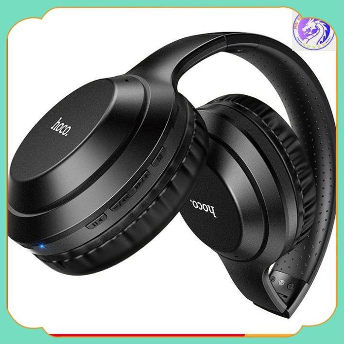 Tai nghe chụp tai W30 Hoco, hỗ trợ bluetooth V5.0 cho laptop pc Chính hãng