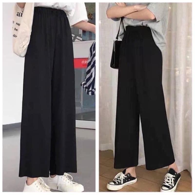 [Mã SKAMLTSW8 giảm 10% đơn 100K]  Quần culottes suông ống rộng nữ