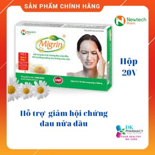 MIGRIN giảm đau nửa đầu [Chính Hãng] - giúp giảm đau nửa đầu và thiếu máu não mãn tính