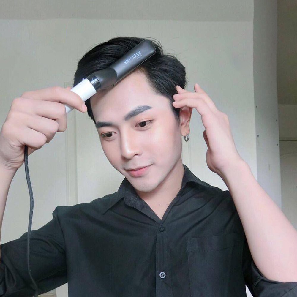 Máy uốn tóc mini tiện lợi cầm tay cho nam giới - Máy tạo kiểu tóc đa năng M'STYLER