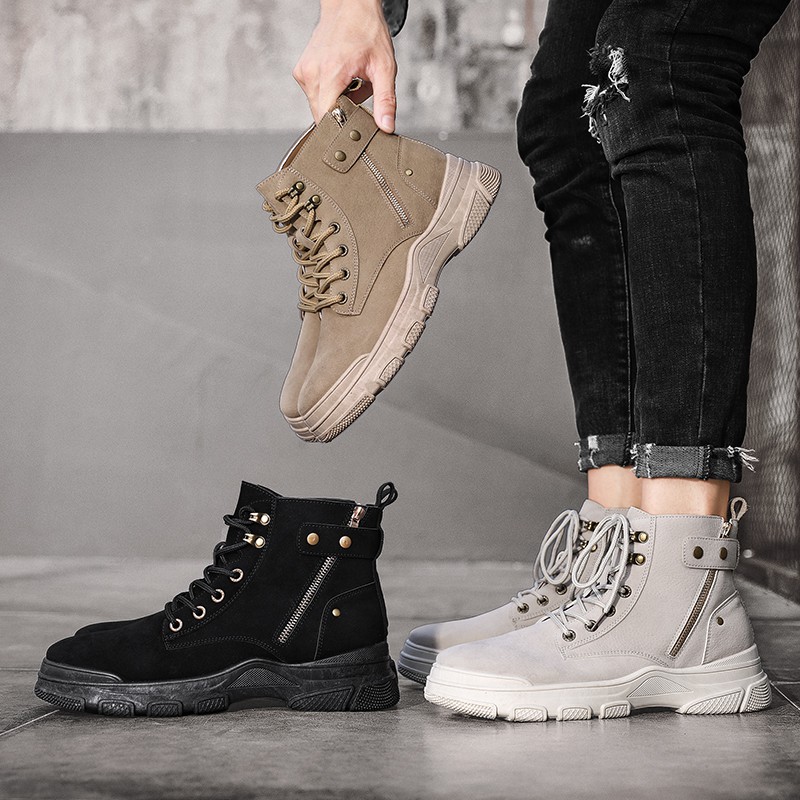 Classic winter fashion comfortable zippered boots for men | BigBuy360 - bigbuy360.vn