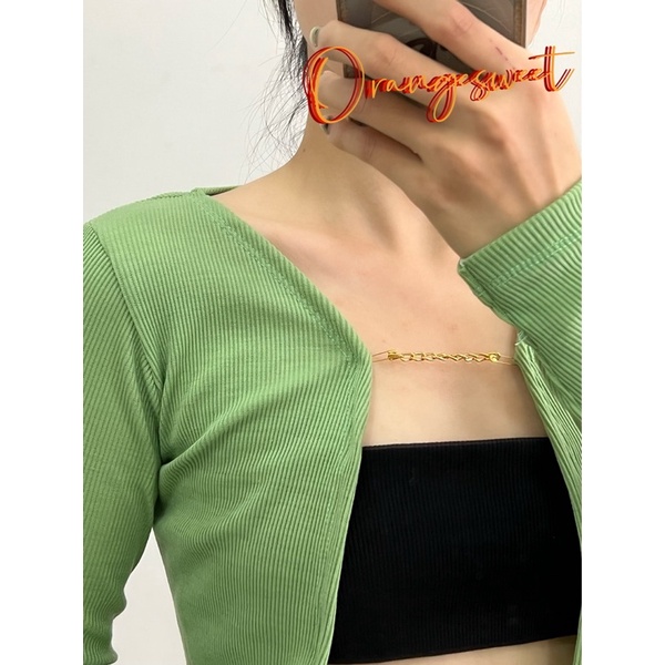 Áo Cardican Dây Xích Thun Dày Mát 4 màu