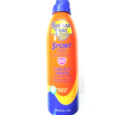 Bình xịt chống nắng thể thao kháng nước Banana Boat Sport Ultra Sunscreen Spray SPF 50+ chai(227g) Mẫu mới