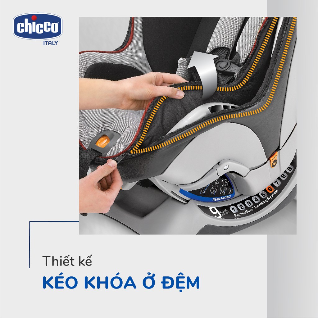 Ghế ngồi ô tô từ sơ sinh Chicco NextFit Zip Đen Carbon