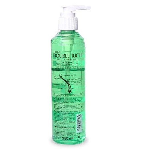 Gel Tạo Kiểu Cho Tóc Uốn Double Rich Hard Hold for Curly Hair 250ml