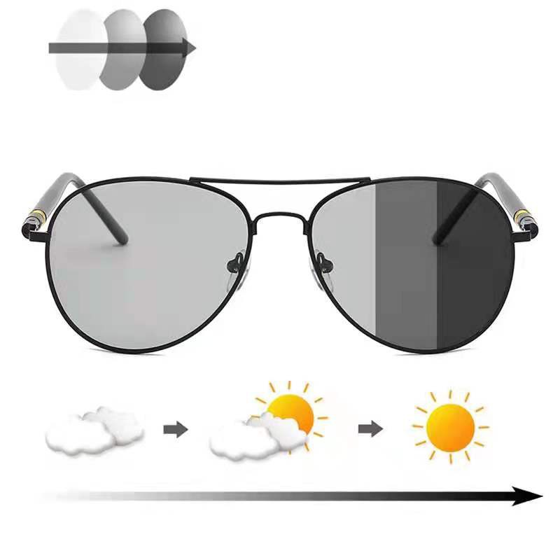 Kính mát phân cực chống tia UV400 tròng kính đổi màu có thể sử dụng ngày và đêm cho nam | BigBuy360 - bigbuy360.vn