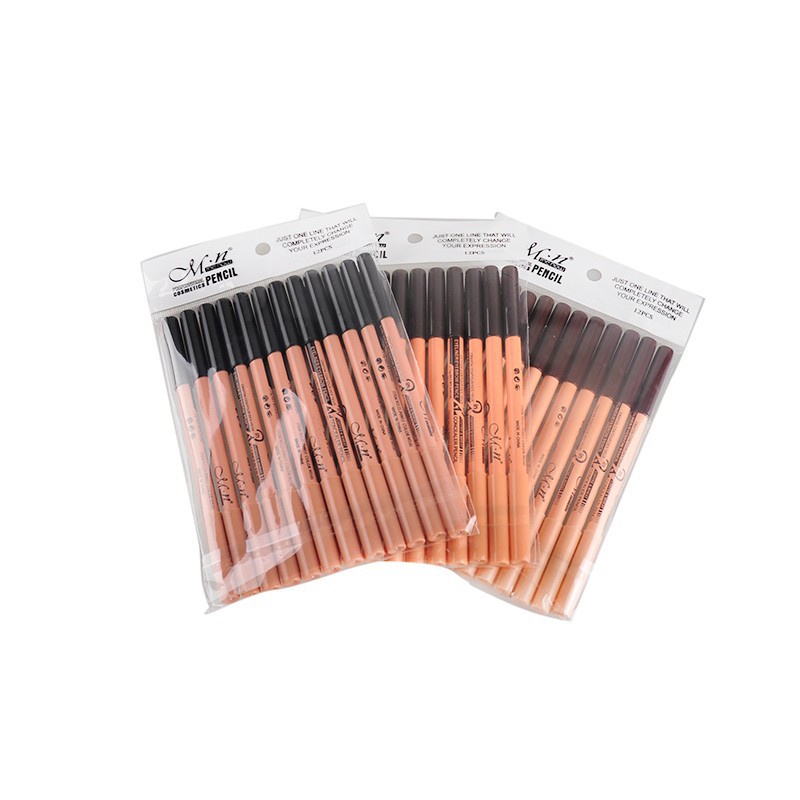 Bút kẻ mắt IMAGES Mmz020 hai đầu cán gỗ trang điểm làm đẹp