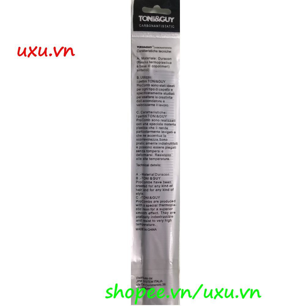 Lược Cắt Tóc Toni&Guy 8912 Cho Thợ Chuyên Nghiệp Và Người Dùng Tại Nhà, Với uxu.vn Tất Cả Là Chính Hãng.