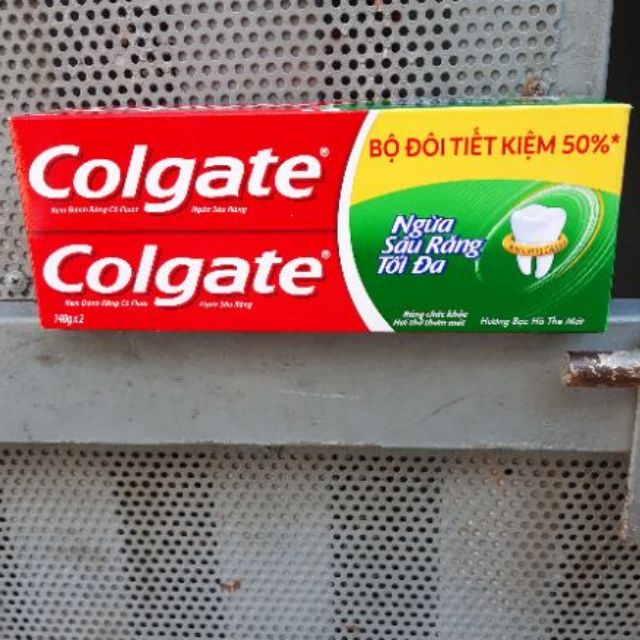 (giá tốt) Lô 2 Colgate Maxfresh bạc hà (175g x 2 cây)Kem đánh răng