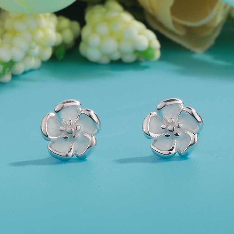 Bông Tai Hình Hoa Năm Cánh Màu Sắc Thời Trang Đơn Giản Cho Nữ