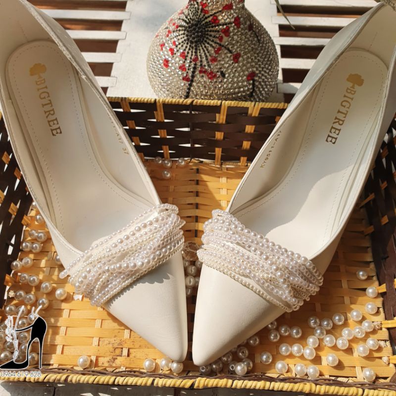 Giày Cưới Cô Dâu Vintage- Hình Ảnh Thực Tế L'Tây