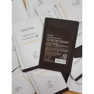 [Sample 3ml] Mặt Nạ Đất Sét Tro Núi Lửa Innisfree Super Volcanic Pore Clay Mask 2X