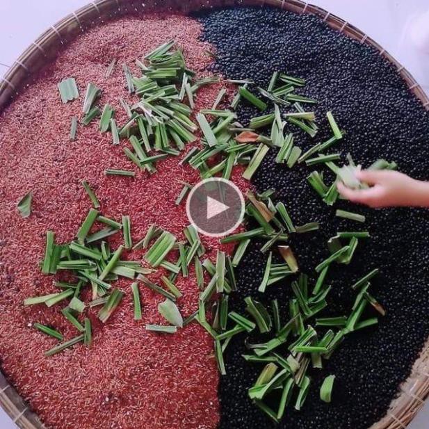 1kg trà Đậu đen gạo lứt lá dứa (lá nếp thơm) - Healthy