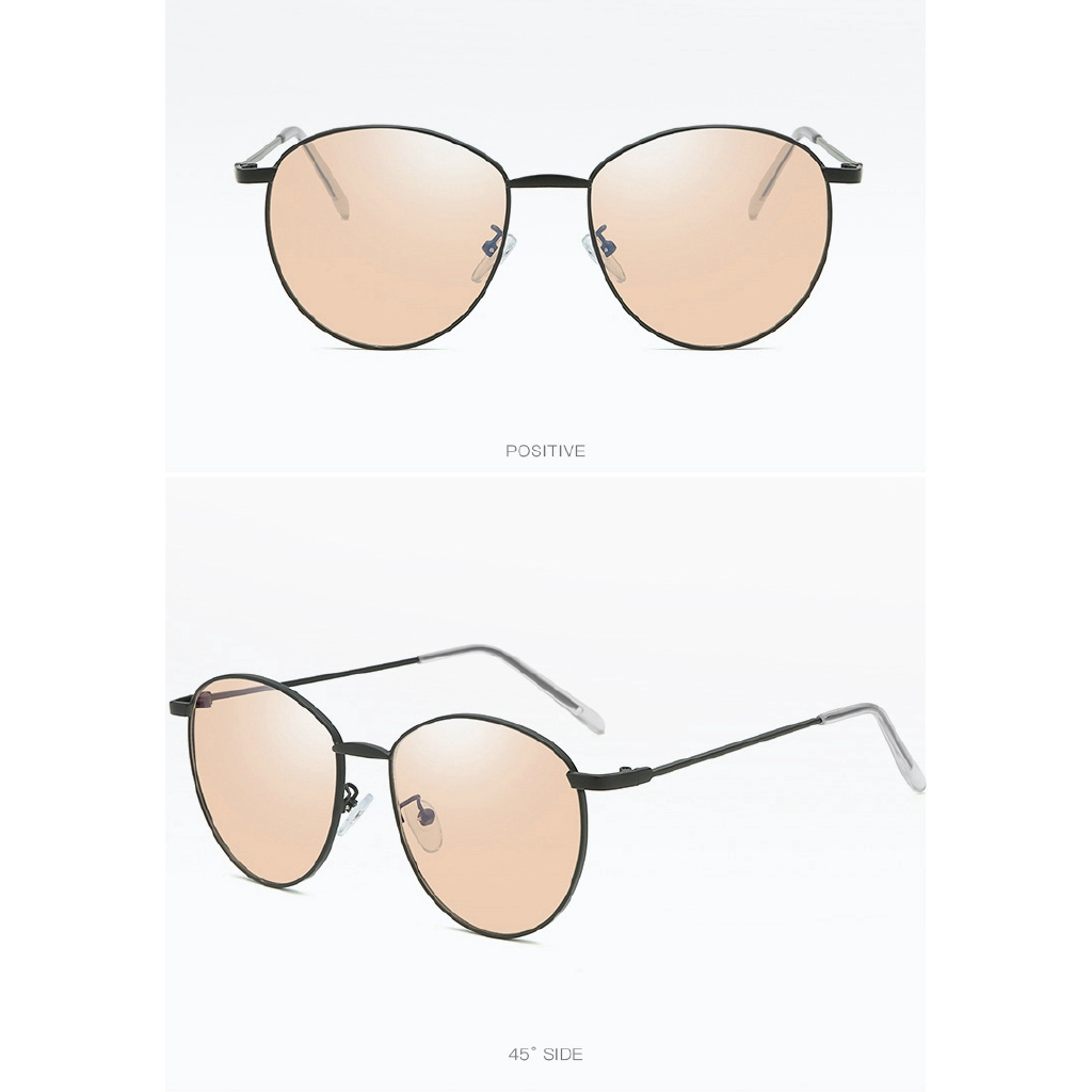 Kính mát Thời trang kim loại trùm đầu cho nam và nữ