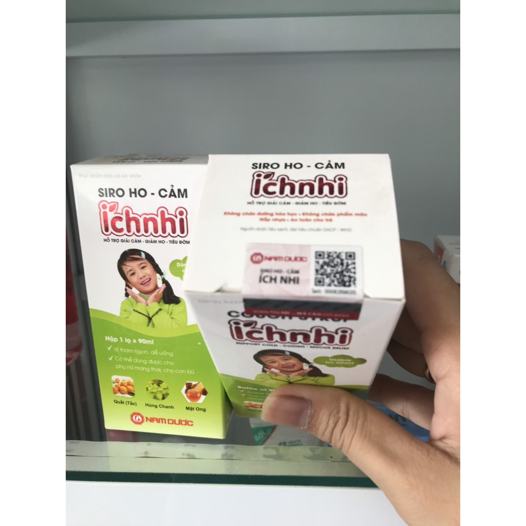 Siro ho cảm Ích nhi chai 90ml dành cho bé dưới 3 tuổi