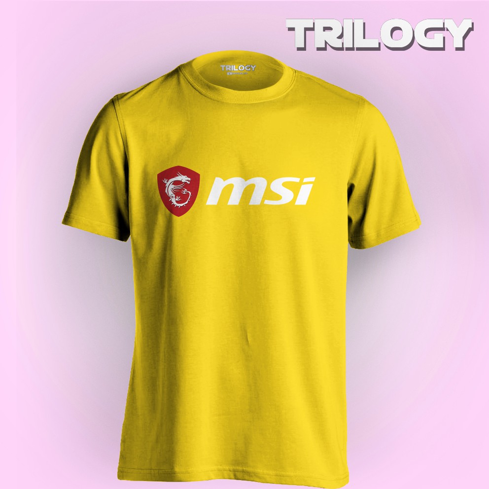 Áo Thun In Hình Logo Game Msi Cá Tính Hợp Thời Trang