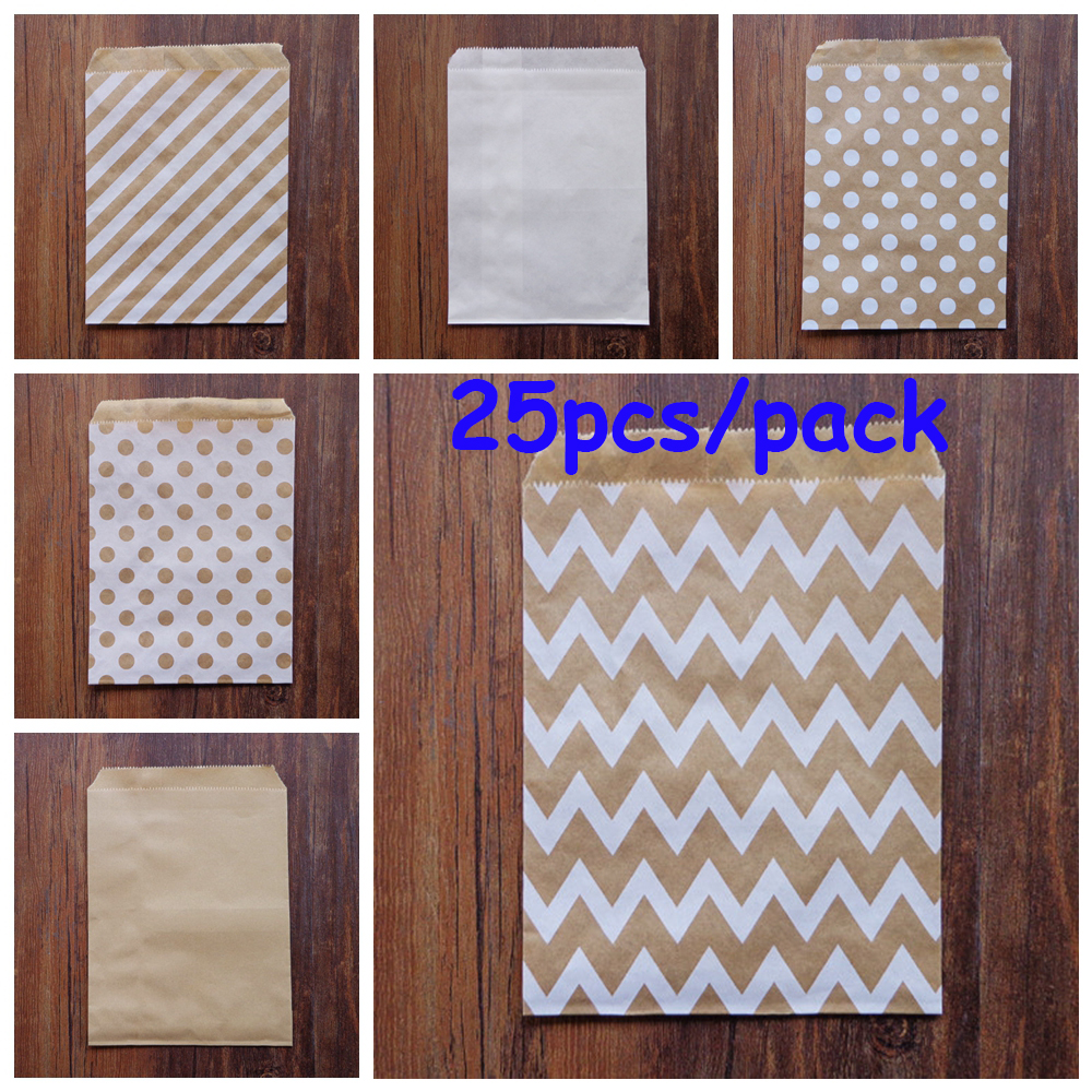 Set 25 Túi Giấy Đựng Bánh/ Bắp Rang Bơ Xinh Xắn