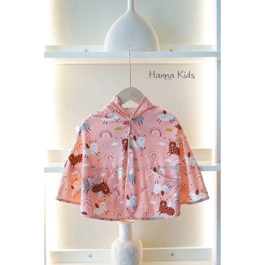 Áo choàng cotton xịn cho bé trai / bé gái 0-4 tuổi