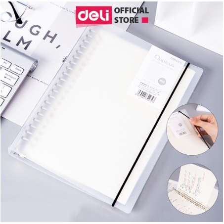 Sổ tay còng A5 Deli - Bìa cứng  - 60 tờ -HA560