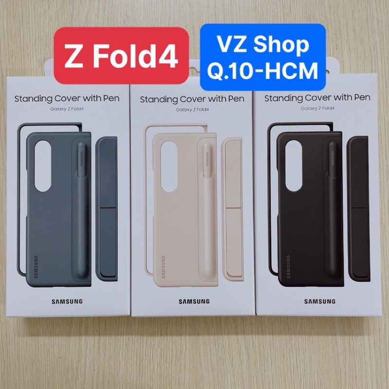 Chính hãng nguyên seal-Ốp lưng đứng Standing Cover with Pen cho điện thoại Samsung Galaxy Z Fold4/ Z Fold4 5G