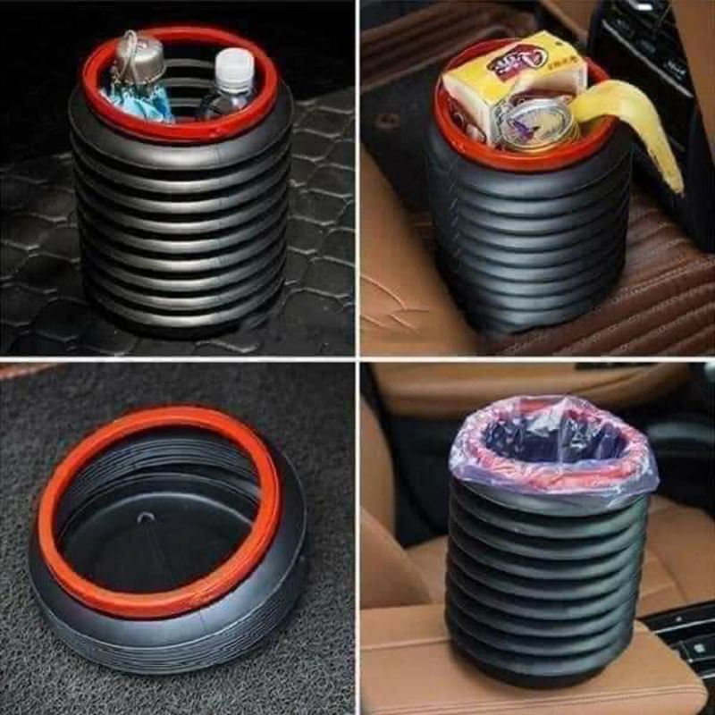 Thùng rác Mini để trong xe ô tô ❤gọn gàng sạch sẽ tiện lợi