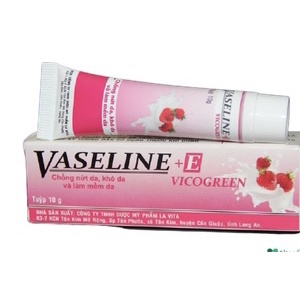 VASELINE+E VICOGREEN - LÀM MỀM MÔI, GIẢM KHÔ NỨT MÔI