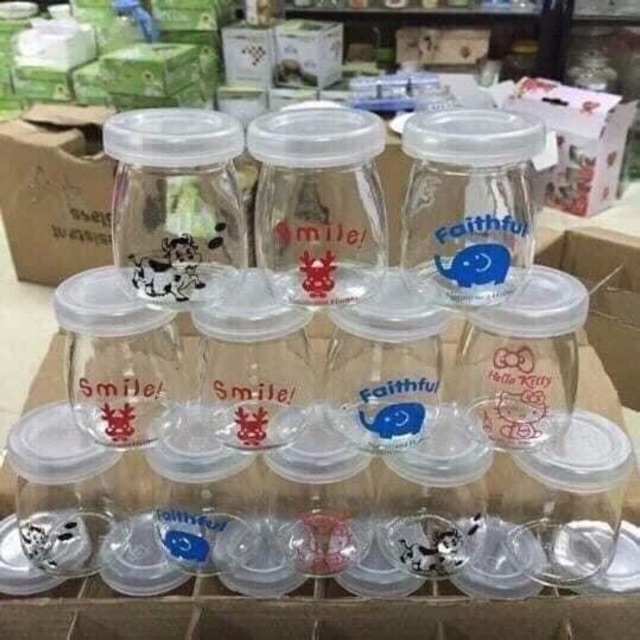 HỦ LÀM SỮA CHUA - YẾN CHƯNG BẰNG THUỶ TINH