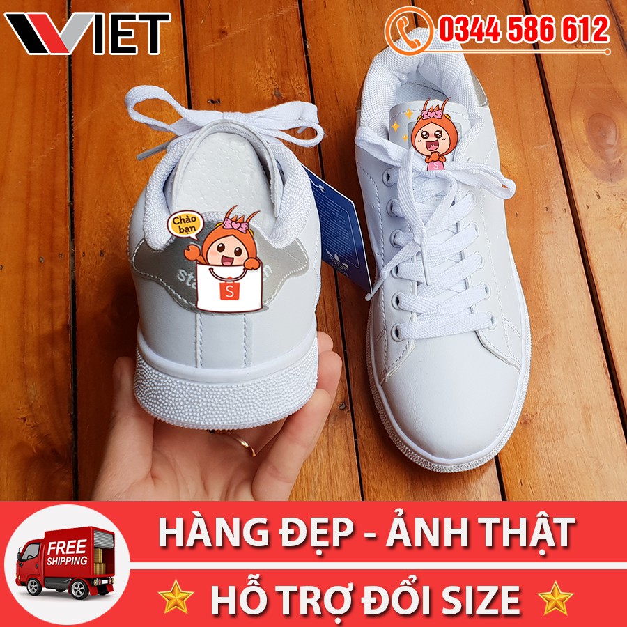 [FLASH SALE] Giày Thể Thao Stan Smith Gót Bạc Siêu Khuyến Mại