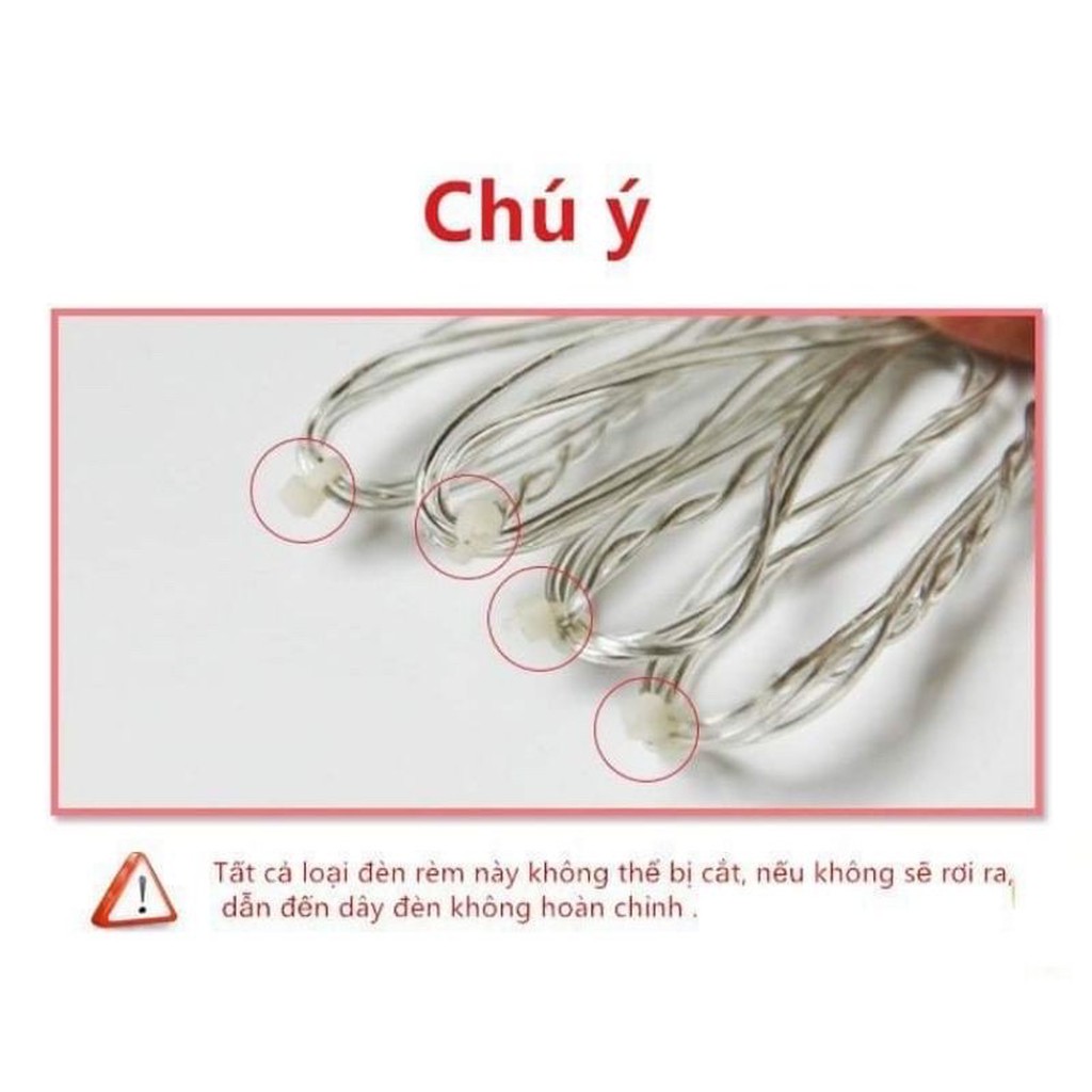 [Dài 10m] Dây Đèn Led Cherry Bọt Nước trang trí ngày Tết ánh sáng vàng, nhiều màu
