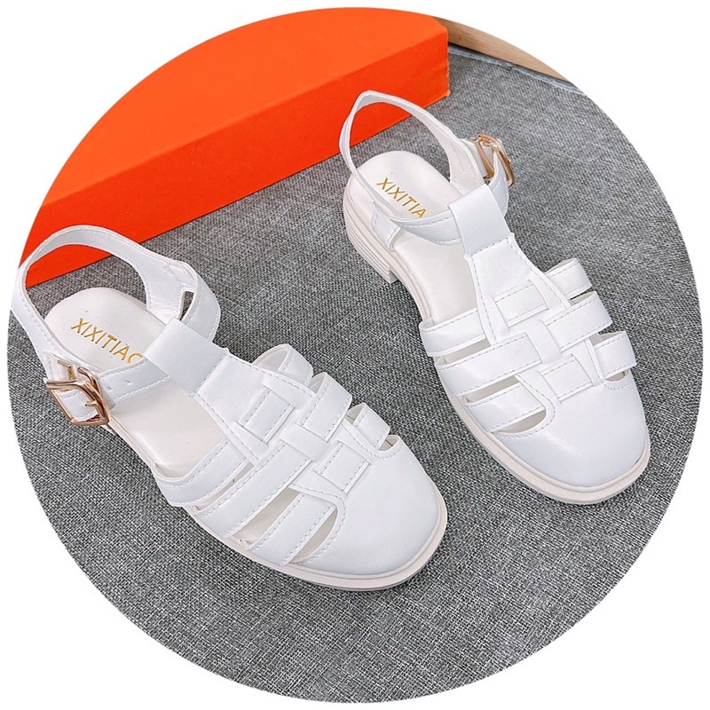 Bán sỉ-Sandal học sinh, sandal rọ da mềm siêu xinh