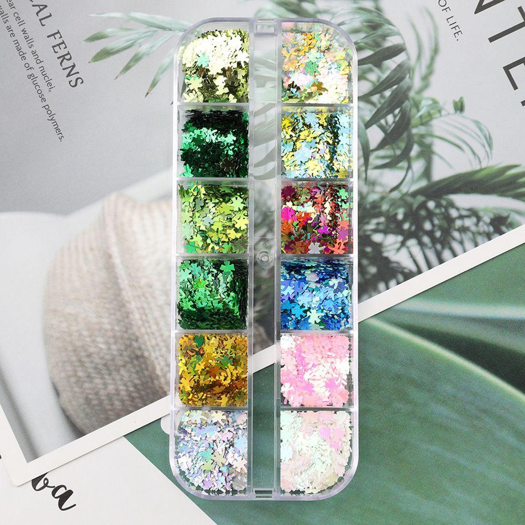 Hộp Sequin Lấp Lánh Dùng Trang Trí Móng Nghệ Thuật DIY