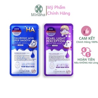 Mặt nạ cấp ẩm, mặt nạ trắng da Maycreate mask Ha lẻ 1 miếng