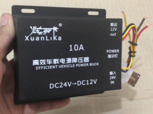 Bộ chuyển đổi nguồn 24v xuống 12v 10a