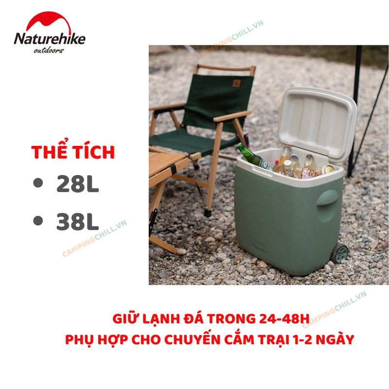 THÙNG ĐÁ GIỮ NHIỆT ĐI DÃ NGOẠI, PICNIC NATUREHIKE NH20SJ021