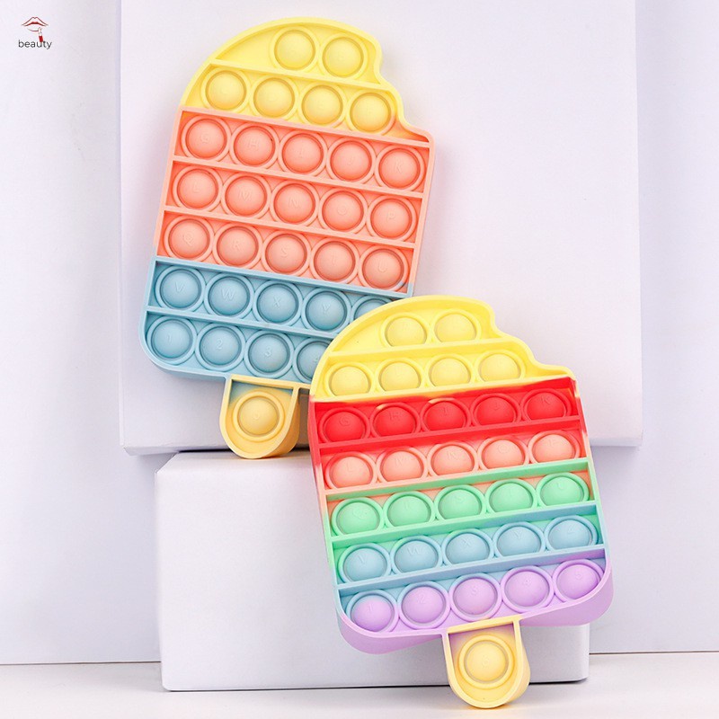 Ready Stock Foxmind Push Pop It Fidget Toy Rainbow Color Finger Pressure Bubble SensoryToys đồ chơi Bóp bong bóng thư giãn xả stress Đồ Chơi Bấm Nút Bằng Ngón Tay Chất Liệu Silicon Thiết Kế đơn Giản Giúp Giảm Căng Thẳng Dành Cho Người Lớn Và Trẻ Em Pop It