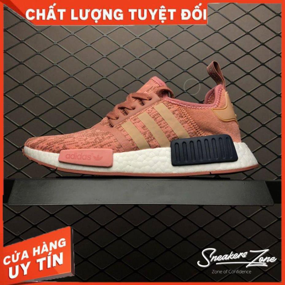 (FREE SHIP + HỘP + QUÀ) Giày thể thao NMD R1 pink hồng đất siêu đẹp cho nam và nữ !!! . : : : : : = /