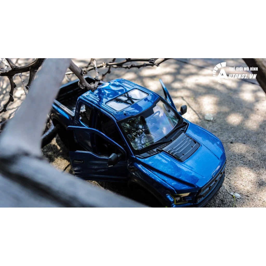 MÔ HÌNH 2017 FORD RAPTOR F150 BLUE 1:24 MAISTO 3296