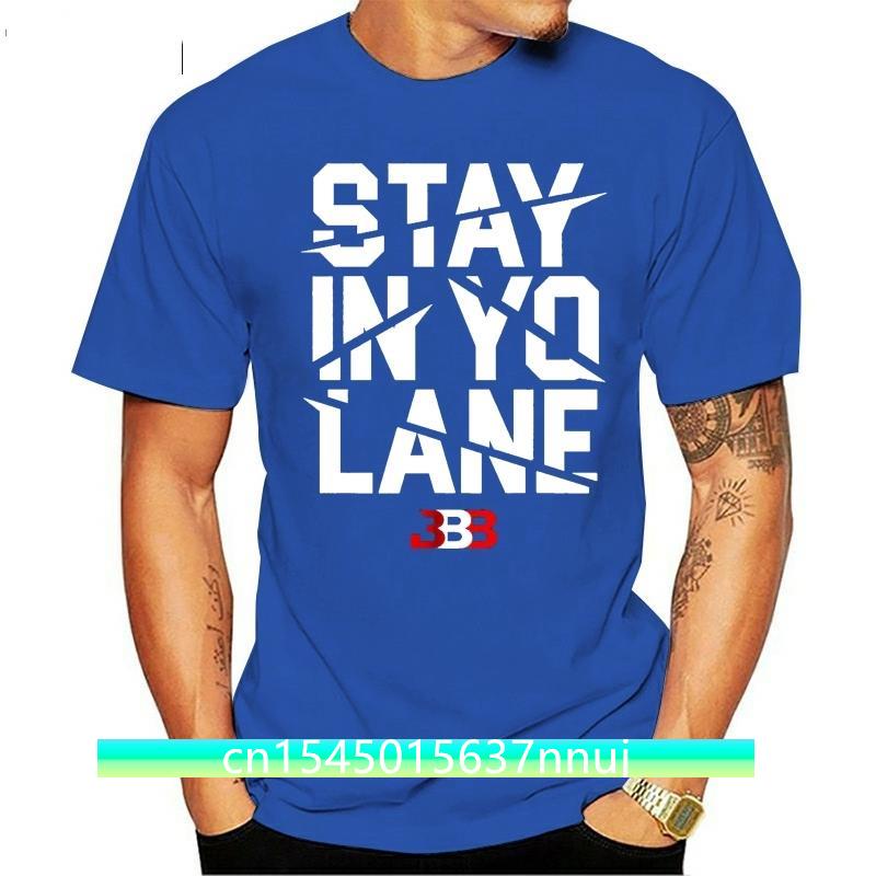 Áo Thun Cotton Nguyên Chất Cổ Thuyền Tập Gym Tùy Chỉnh Phong Cách Gothic Stay In Yo Lane Big Ballers