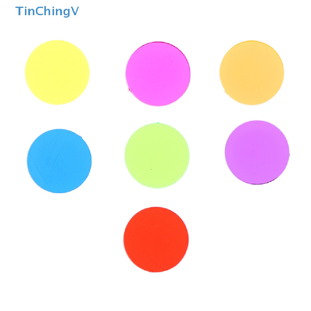 Set 50 Chip Nhựa 15mm Đánh Dấu Bài Poker / Bingo / Token Family