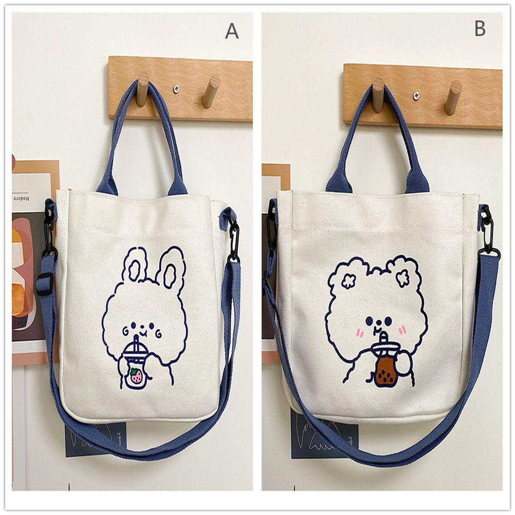 LANSEL Túi Xách Canvas Cỡ Lớn Họa Tiết Dễ Thương